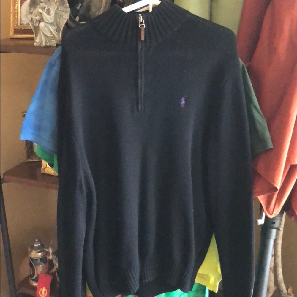 Polo knit sweater